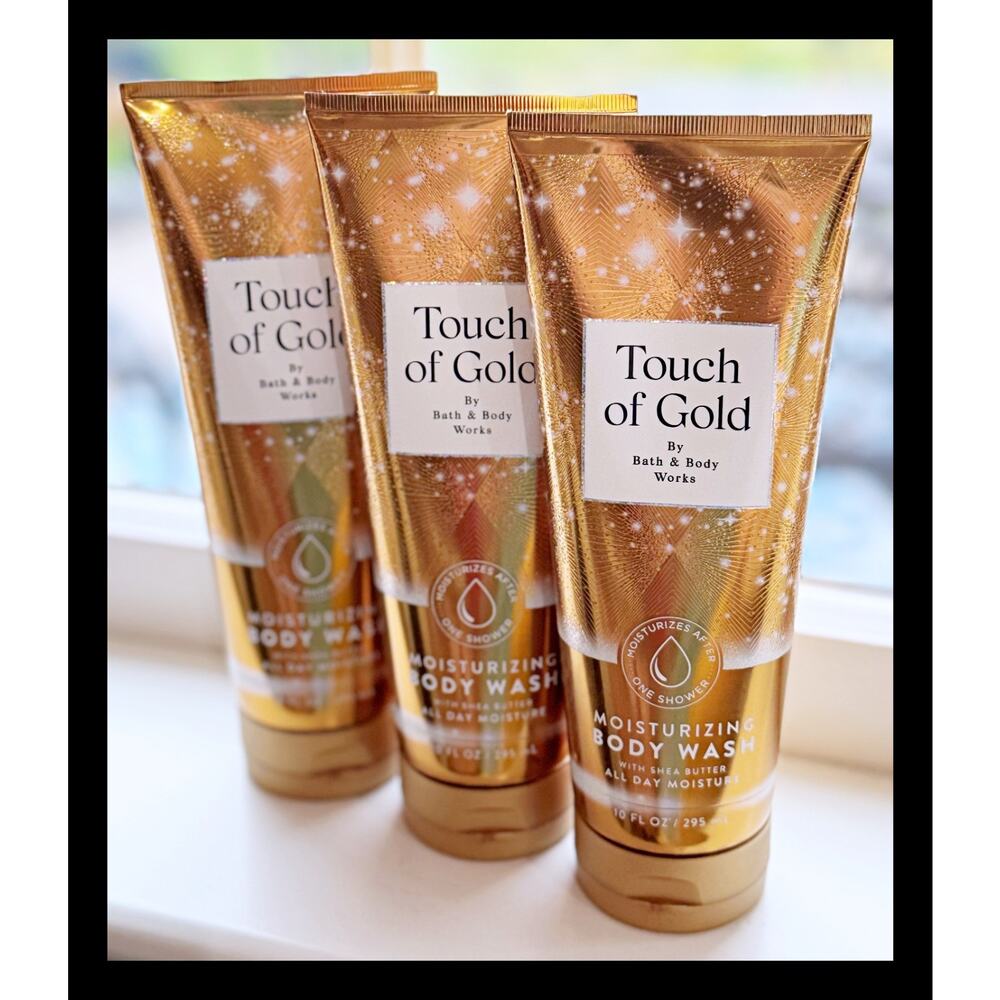 Bath & Body Works Touch of Gold 10 fl oz Moisturizing Body Wash Creamy Lather x3 - Picture 2 of 4
